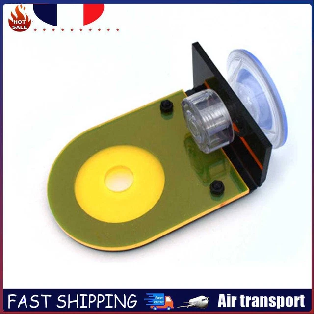 Fish Tank Coral Frag Rack Aquarium Reef with Plugs Suction Holder (Yellow)