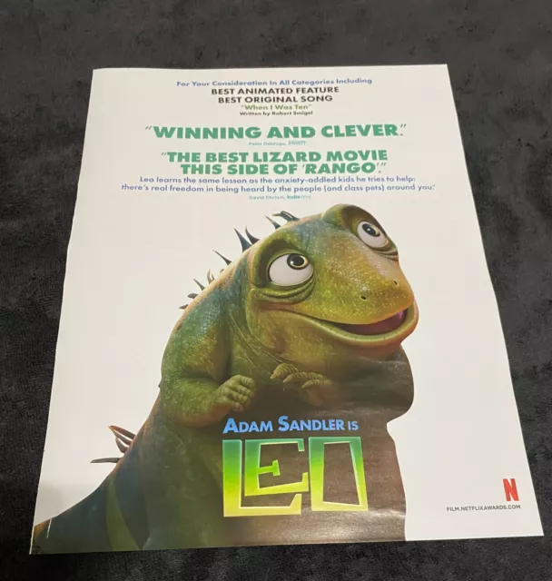 LEO 2024 OSCAR ad for Best Animated Feature with Adam Sandler, Best
