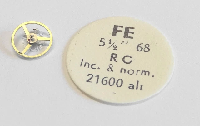 Balancier Complet Pour Montre - Calibre FE 68-67 INCA, Marque Laval, Neuf Sans étiquette
