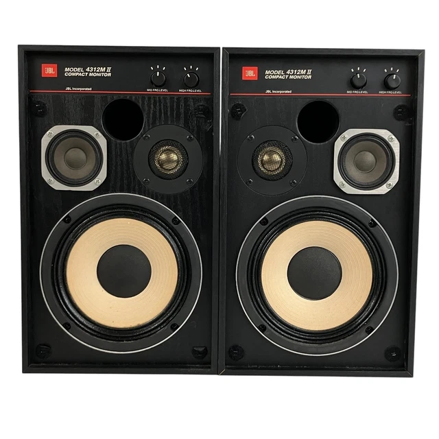 JBL 4312M-II BOOKSHELF Speakers Compact Monitor Pair Tested