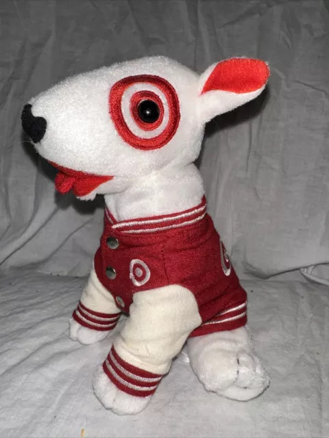 Target Bullseye Dog 7" Stuffed Plush w/Letterman Jacket