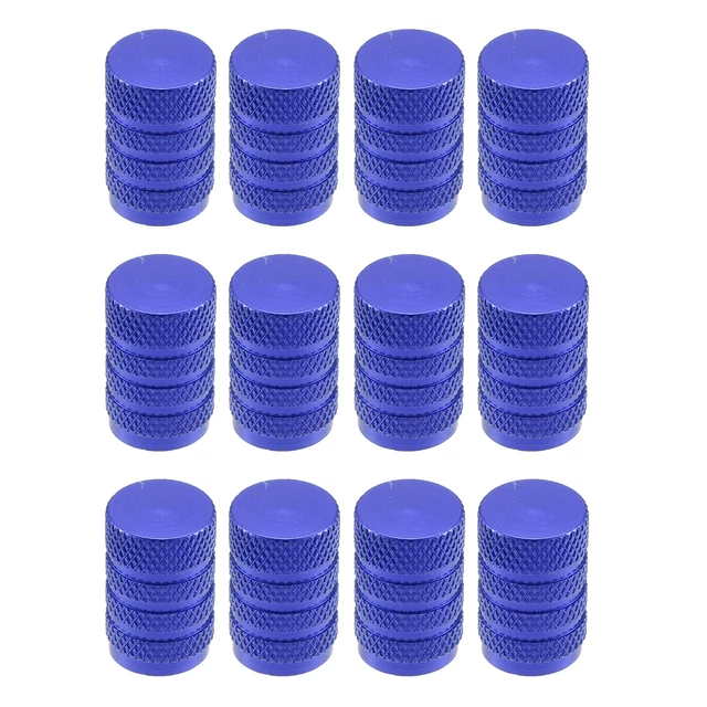 12 Pcs Auto Pneu Vanne Poussière Capuchonuchons Roues Antipoussière Bleu