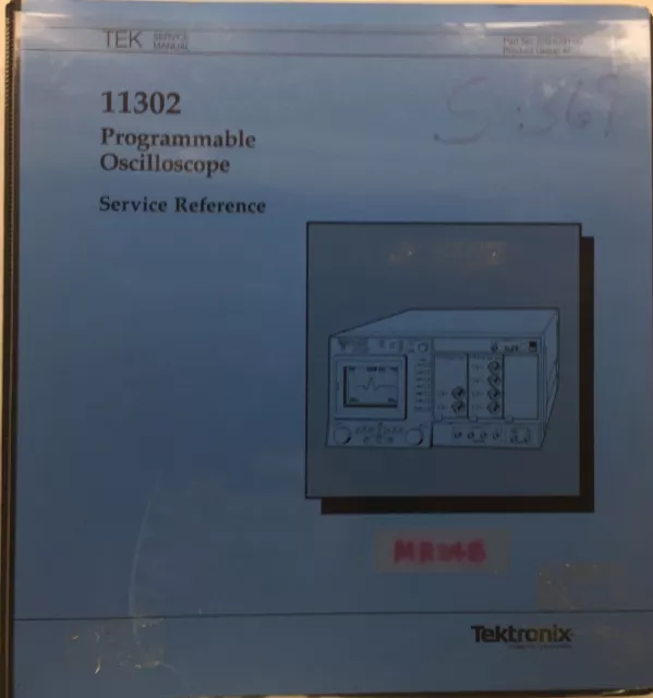 Tektronix 11302 Programmable Oscilloscope Service Reference P/N 070-6781-00