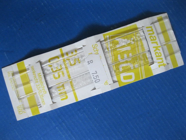 alte DDR markant Schablone Mittelschrift 3,5/0,35 mm Zeichenbedarf Ostalgie