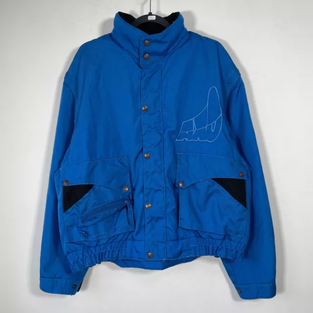 Giacca Moto Touring America AXO Racing Vintage Blu da Uomo Gilet - Taglia L/XL
