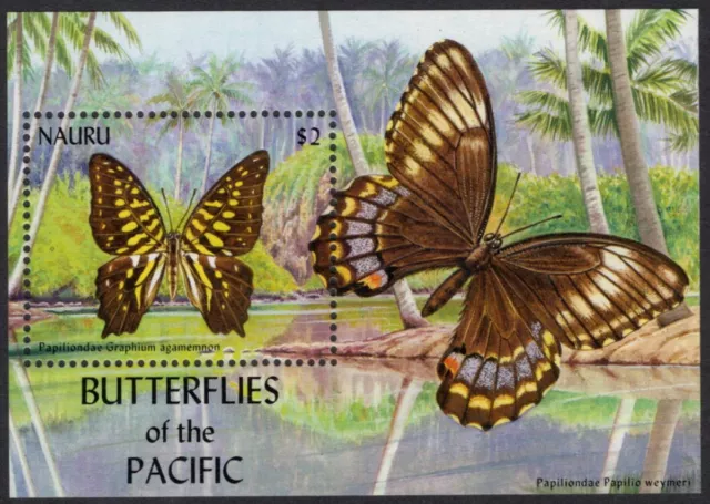 NAURU - 2002 'BUTTERFLIES' Miniature Sheet MNH SG545 [D9275]