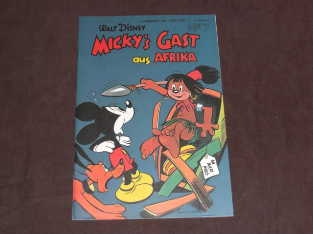 Micky Maus Sonderheft Nr. 6: Micky’s Gast aus Afrika, Nachdruck 1997, TOP!