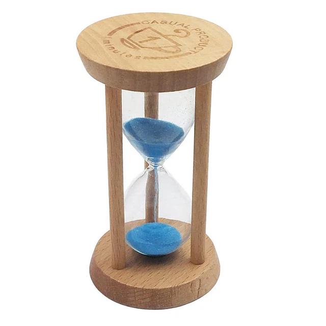 10 Minuten Holzrahmen Sanduhr Mit Blauer Sanduhr Home Decor