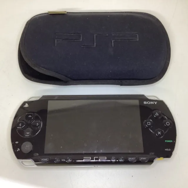 Sony PSP PlayStation Portable Handheld Console (Black) with Cover (P2) W#662