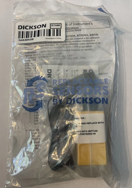 Dickson Glycol Thermistor Replaceable Sensor RTHM