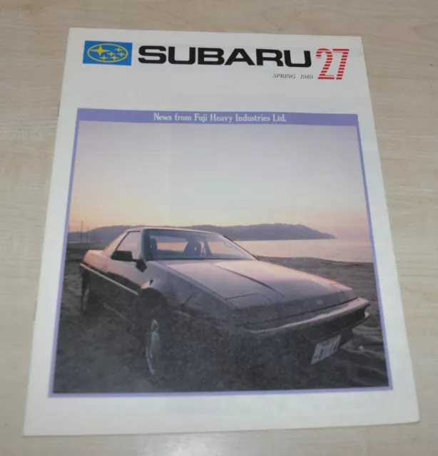 1989 Subaru 27 Magazine Fuji Heavy Industries Brochure Prospekt ENG