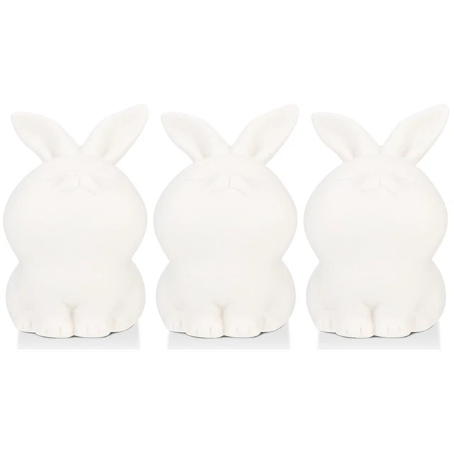 3 Pieces Ornement Mini Lapin En Jade Année De La Figure Du Lapin Ménage Bureau