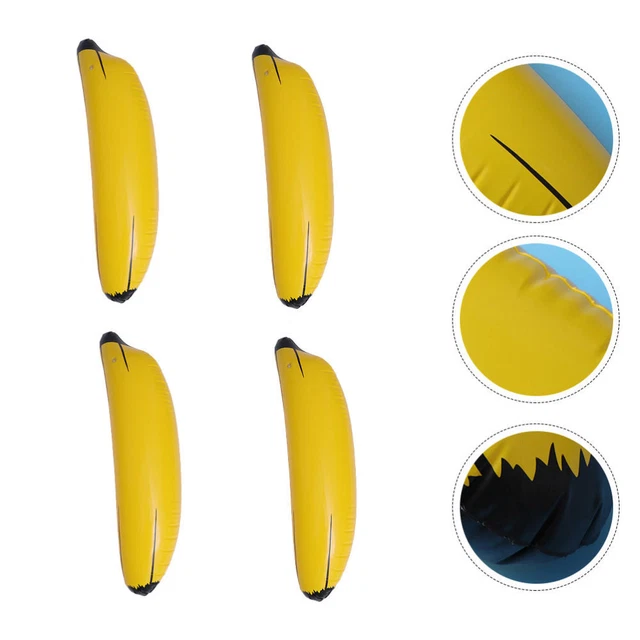 Plátano inflable para niños juguete de piscina inflable decoración 4 piezas