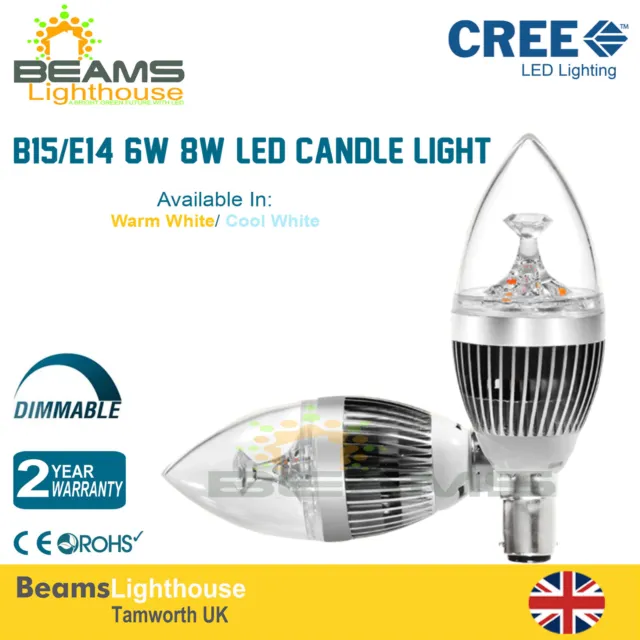 Dimmbare E14 kleine Edison Schraube/B15 kleine Bajonettkappe LED Kerze Licht Lampe Glühbirne