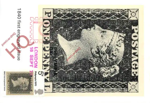 Picture Postcard::PENNY BLACK STAMP