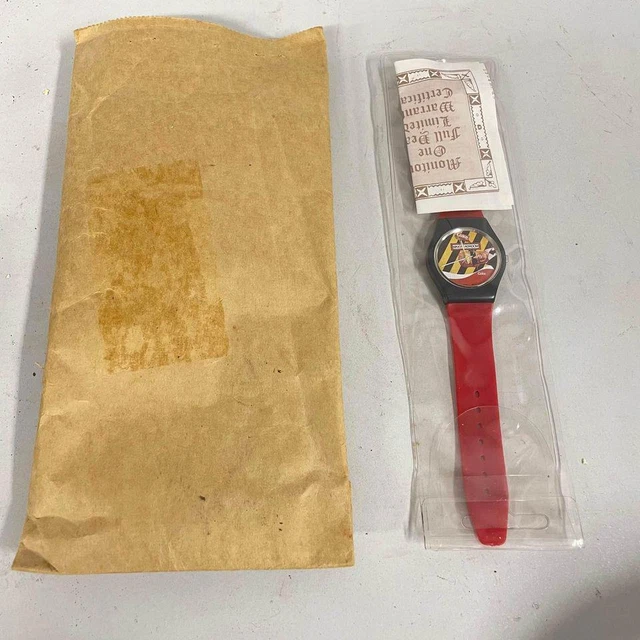 SEALED 1980s Coca Cola Coke Max Headroom Wrist Watch - Red Band Untested - HNB
