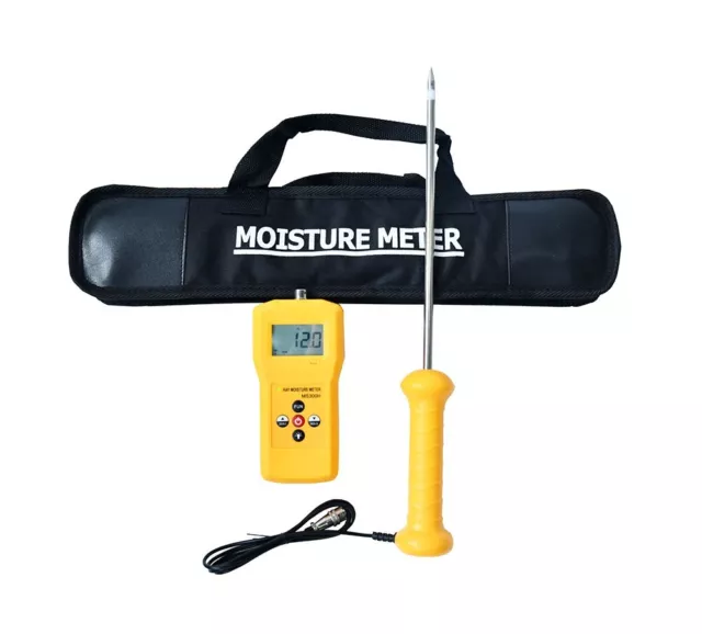 Hay Moisture Tester Hay Moisture Meter Water Content Analyzer 280mm Needle 0-80%
