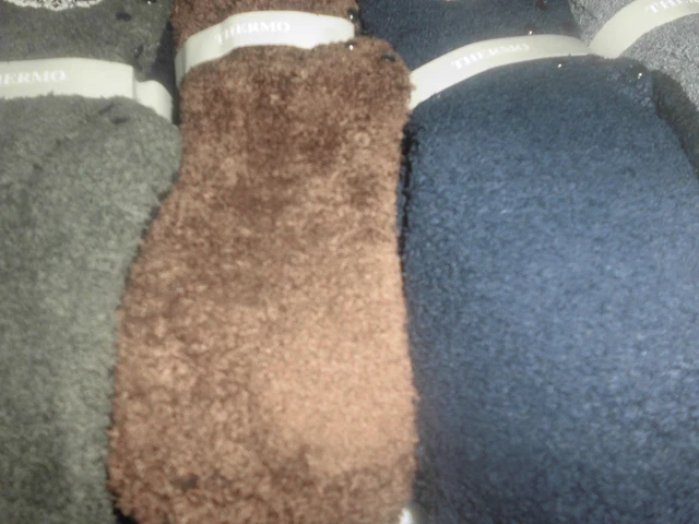 3 Paires De Chaussettes Antidérapante Homme Uni Très Confortable Chaud