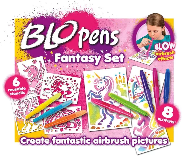 John Adams | BLOPENS® Fantasy Activity Set: Blow airbrush effects | Arts &  crafts | Ages 4+
