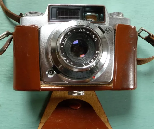 Agfa Silette LK  Sucherkamera mit Ledertasche