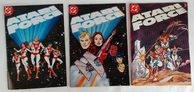 Vintage 1982 Atari Force Comic Lot of 3 Issues Vol 1 1 - 3 DC Comics #17207