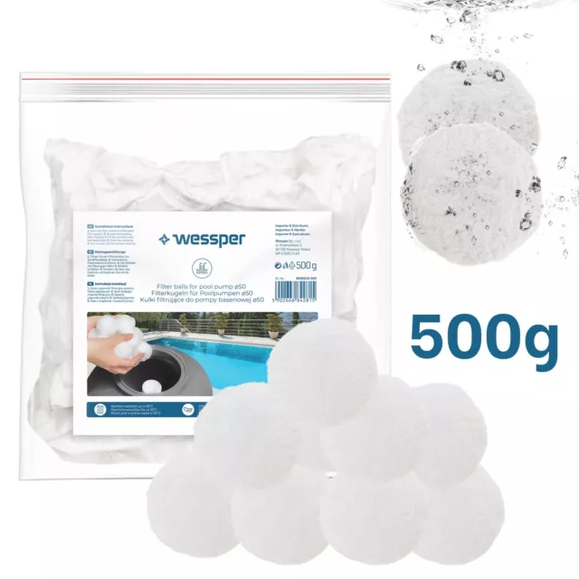 Sfere filtranti per Pompe Filtro piscina sostitutive della sabbia 500g = 18 kg