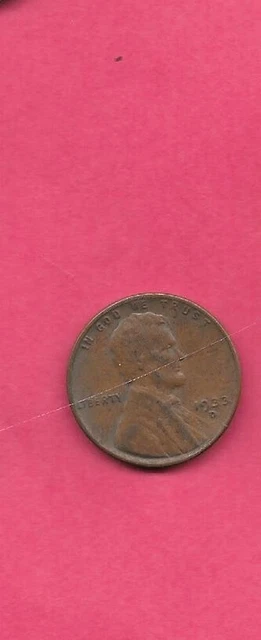Us Lincoln Wheat Cent 1933 D Vf-Very Fine-Nice Old Vintage Antique Penny Coin