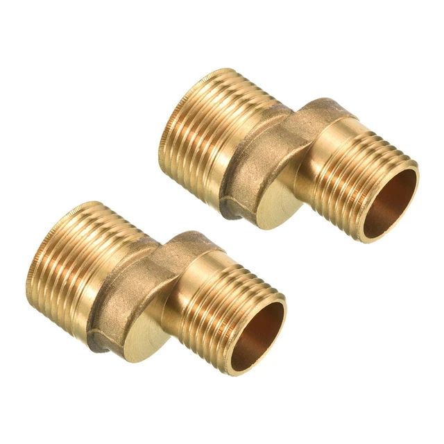 2Pcs Brass G1/2 to G3/4 Male Thread 41x34mm Claw Foot Bathtub Faucet Adapter