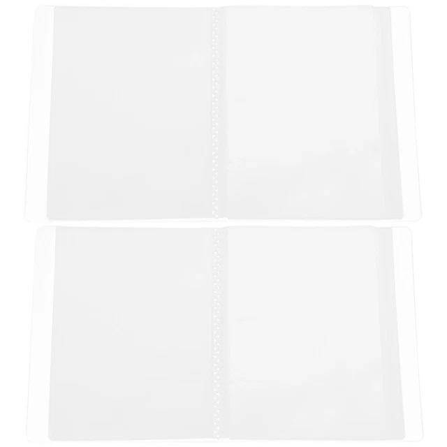2 pz libretto di conservazione Pp biglietto stub diario cartella biglietti da visita trasparente