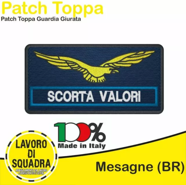 Patch Pièce Brodé Prêt Intervention Rechange Valeurs Garde Couvris Gpg Anti-vol