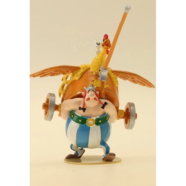 FIGURINE ASTÉRIX PLASTOY FALBALA AVEC IDEFIX DANS SES BRAS 1997