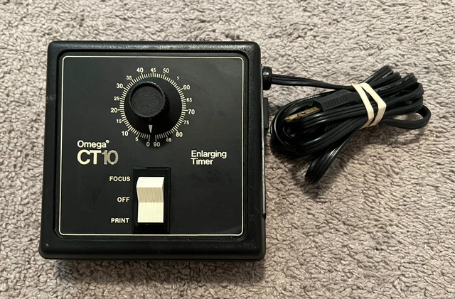 Temporizador de ampliación Omega CT10 fotografía de cuarto oscuro vintage