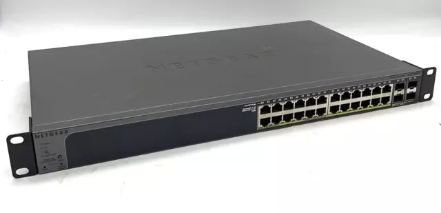 NetGear ProSafe GS728TP 24 Port Gigabit Smart Switch PoE 4 SFP Ports