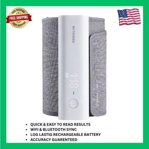 Withings BPM Connect - Digital Blood Pressure Cuff & Heart Rate Monitor NEW