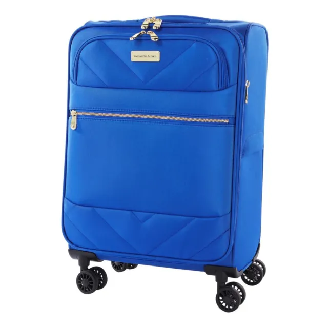 Samantha Brown 22" Spinner Travel Pilot Case Cobalt Blue Expandable Carry-on NWT