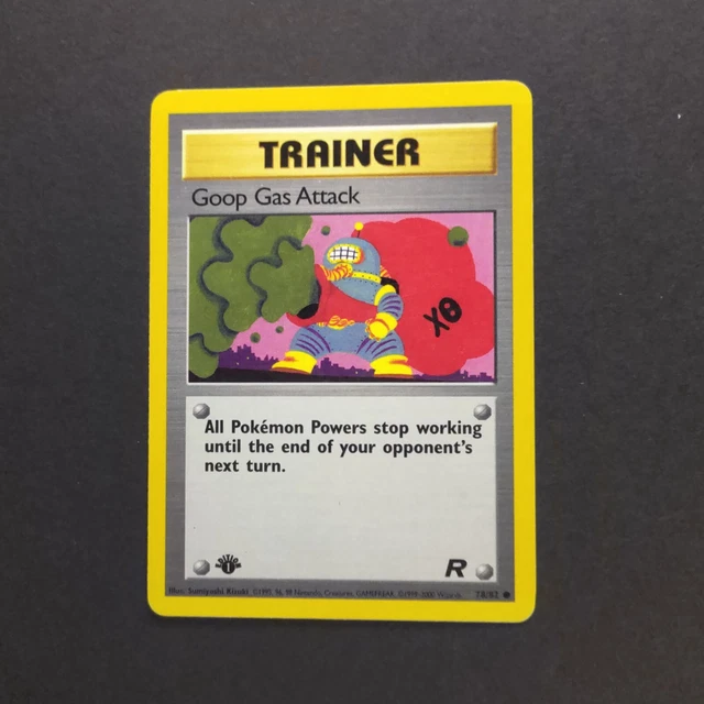 Pokemon Card WOTC: Goop Gas Attack 78/82 1st Edition - Team Rocket