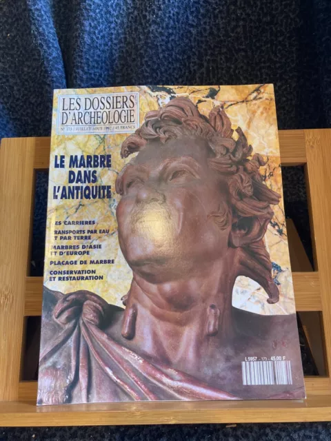 Les Dossiers d'Archéologie n°173 juillet aout 1992 Le Marbre dans l'antiquité