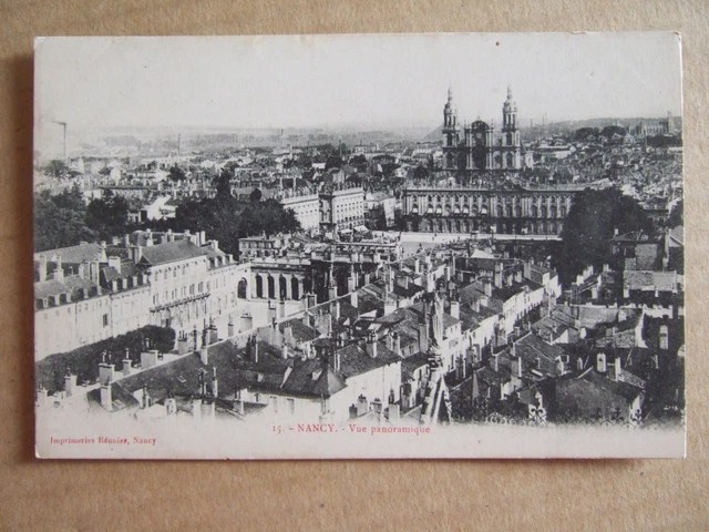 CPA NANCY (54) PANORAMIC VIEW. Printers Réuni, Nancy.