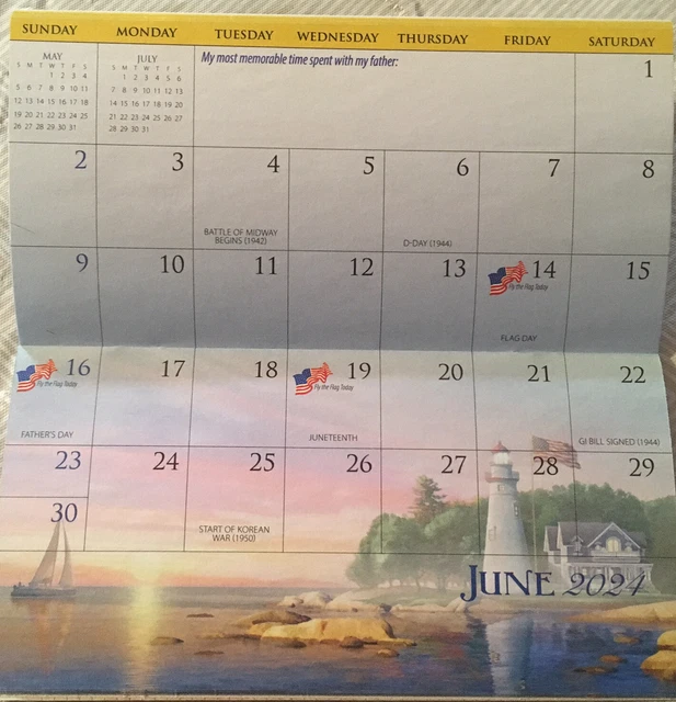 A YEAR TO Remember Personal Pocket Planner 2024 Calendar DAV Veterans