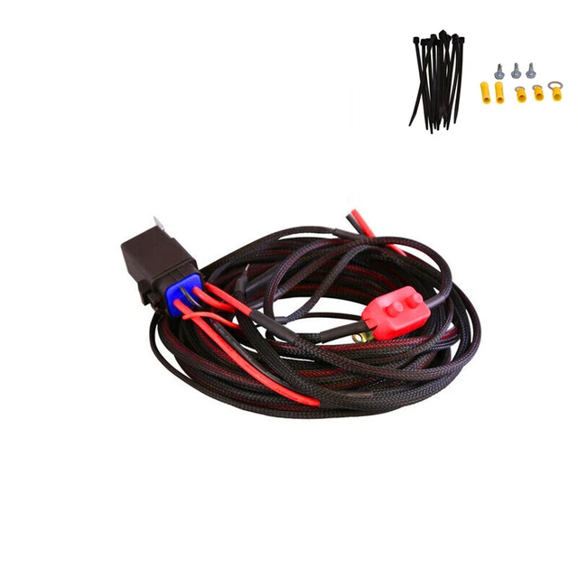 30 Amp Heavy-Duty Automotive Electric Fuel Pump Relay & Wiring Harness Kit DC12V
