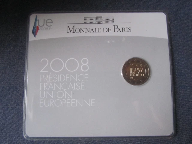 Valeur Piece De 2 Euros 2008 Presidence Francaise Union Europeenne LA MONNAIE DE Paris 2 Euros Presidence Francaise Union Europeenne 2008