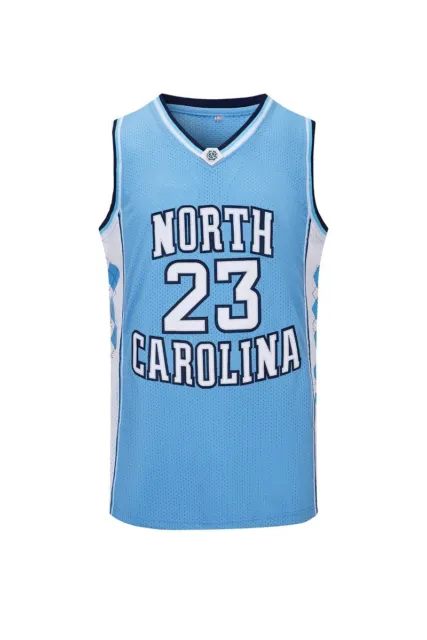 Throwback North Carolina #23 Jordan Basketball Jersey Adult /Youth Kids Size