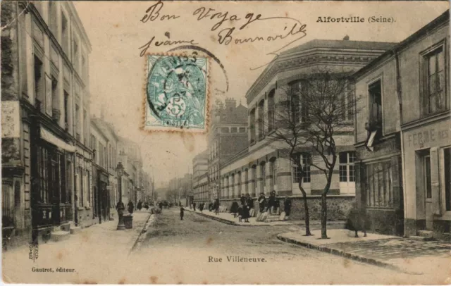 CPA ALFORTVILLE rue villeneuve (145624)