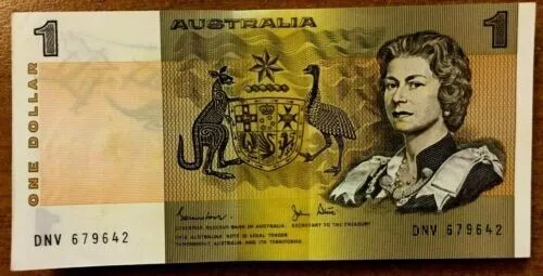 Australia 1 DOLLAR P-42 1983 x 100 Pcs BUNDLE Lot QUEEN Elizabeth UNC Australian