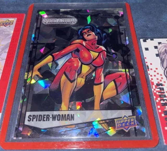 Spider-Woman Marvel cards collection Anime UD Vibranium Refined Cracked Ice 🔥
