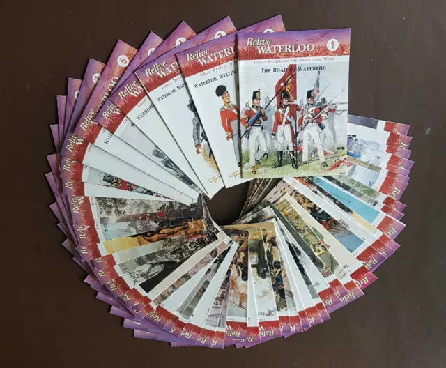 Del Prado  RELIVE WATERLOO , Great Battles of The Napoleonic Wars.....booklets