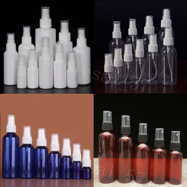 1x 10/20/30/50/100ML Colorful Plastic Perfume Atomizer Empty Spray Bottle Travel