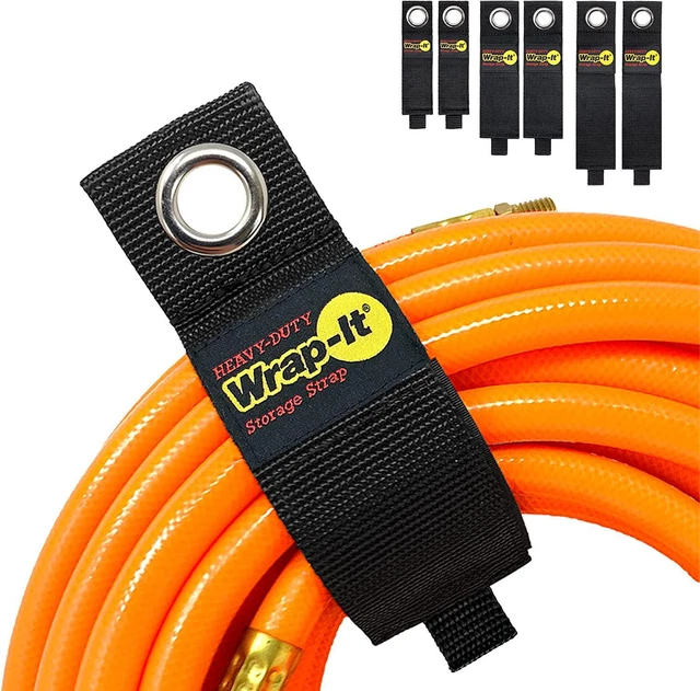 Heavy-Duty Wrap-It Storage Straps (Assorted 6 Pack) - Extension Cord Storage,