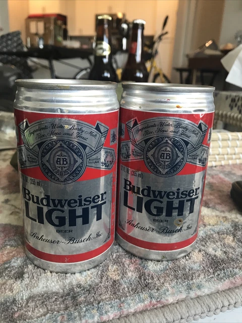 2 Cans First Edition Budweiser Light. packaged 4/13/81