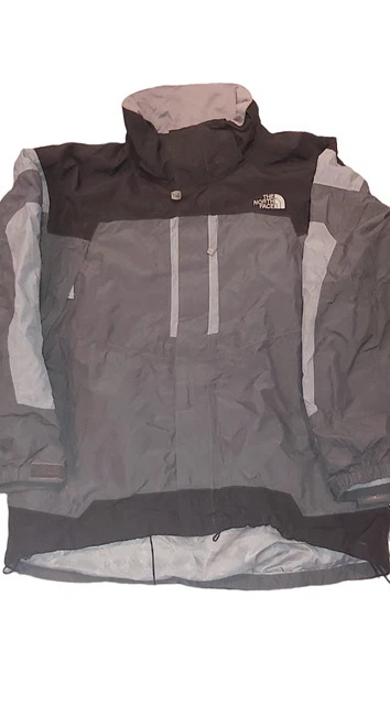Giacca antivento North Face Hyvent taglia large grigio/nero da uomo frangivento SENZA CAPPUCCIO